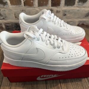 Women's Nike Court Vision Low Triple White CD5434 100 Sz 9.5